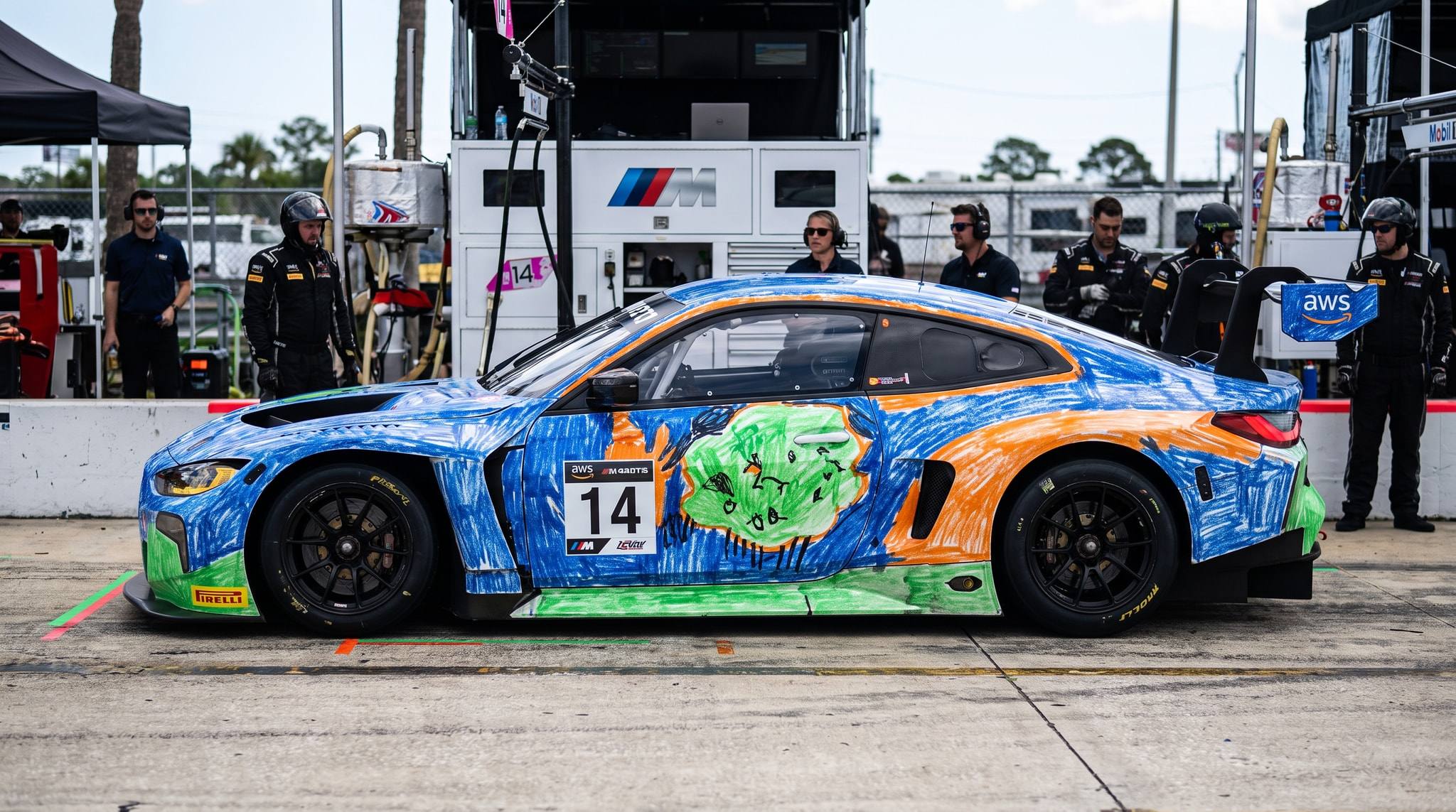 Mathew D.'s livery rendered on the car