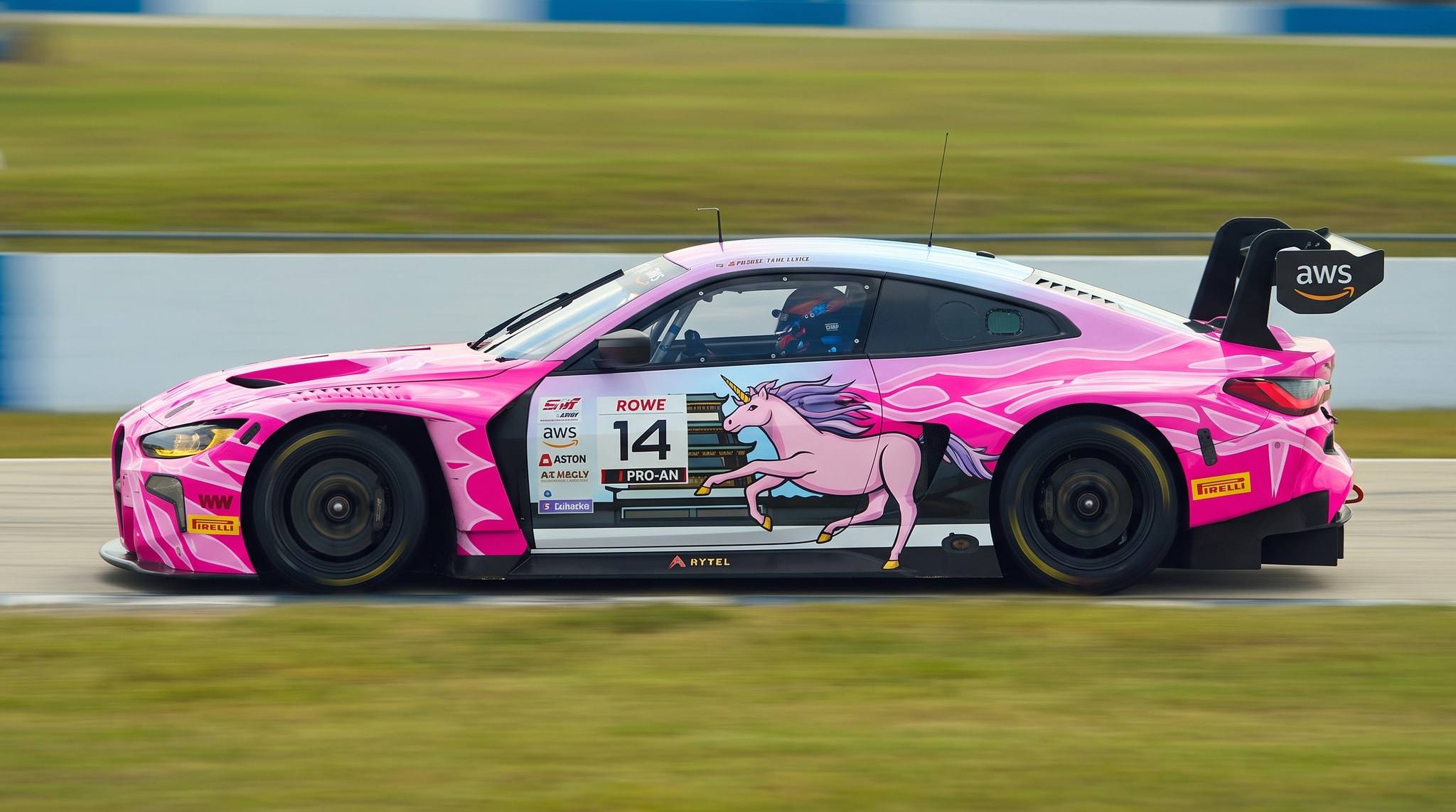 Isabella's livery rendered on the car