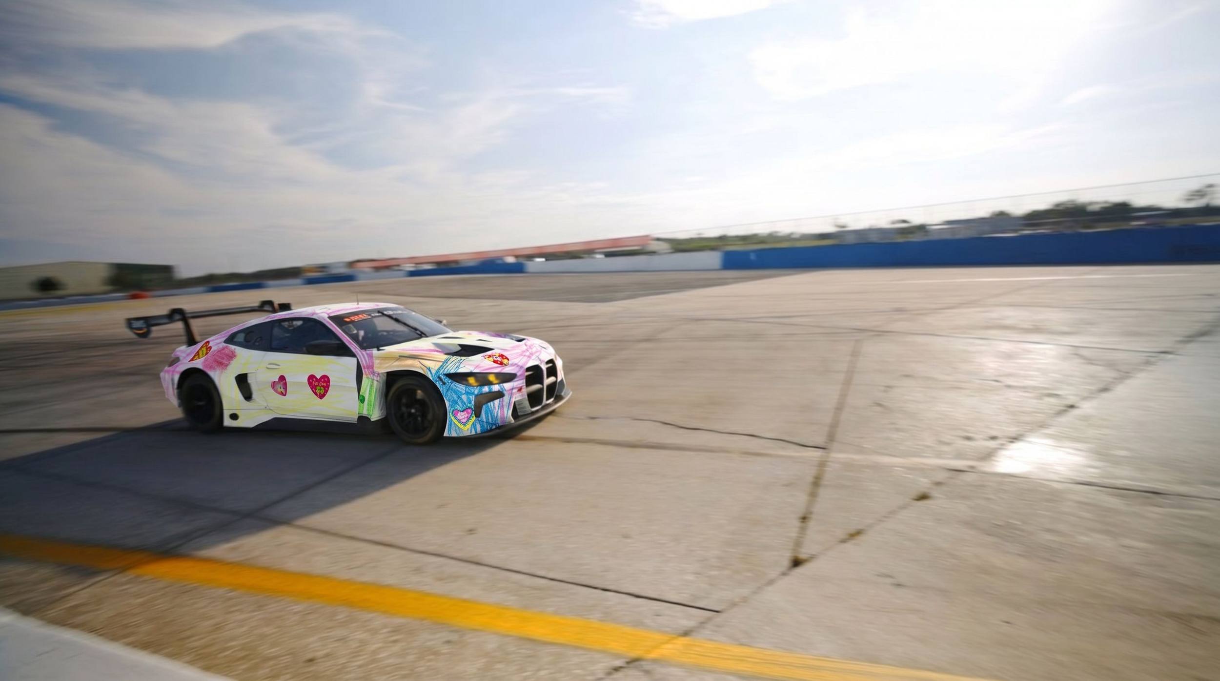 Addilyn's livery rendered on the car